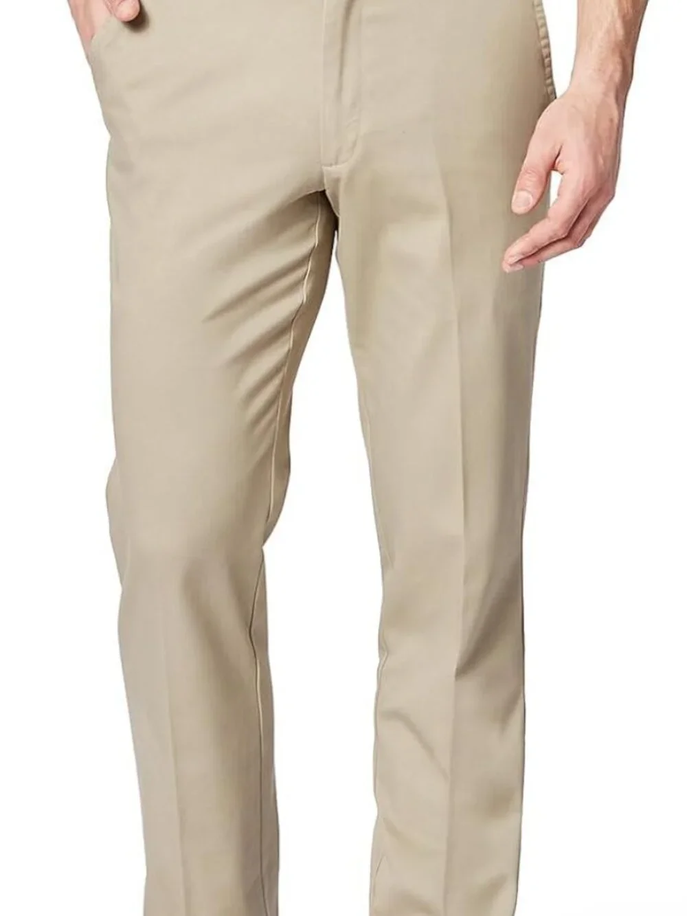 DOCKERS Easy Khaki Pleated Classic Fit Pants - 34 x 29 - Tan